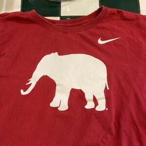 Nike Alabama Football Big Elephant long Sleeve Shirt Size XL Athletic Cut